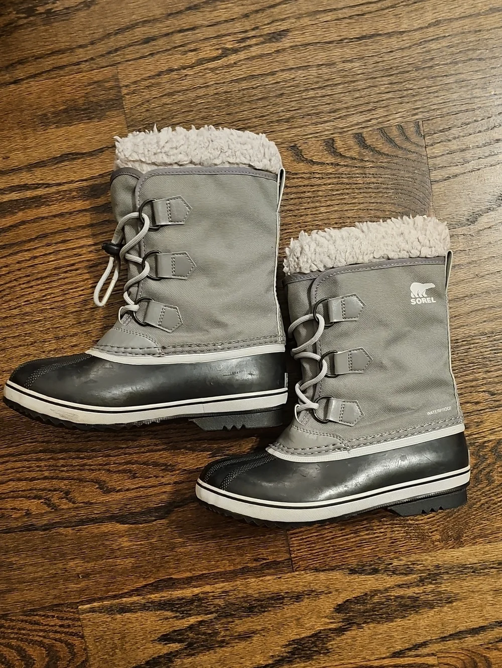 Sorel Yoot Nylon Waterproof Winter Snow Boots – Gray Excellent Condition
